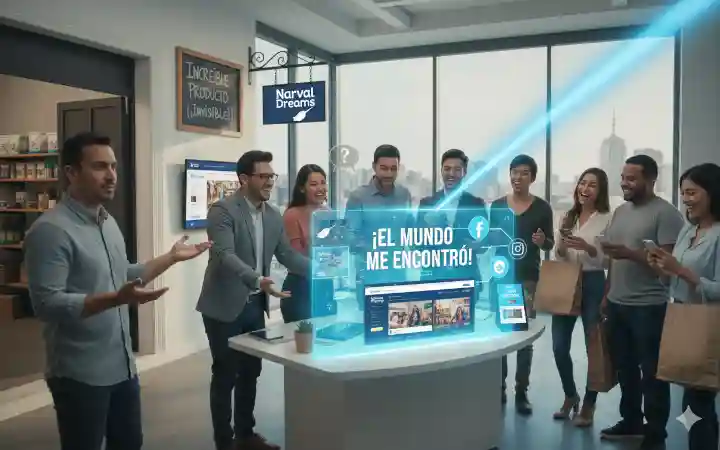 "Equipo diverso e innovador de NarvalDreams colabora en estrategias digitales. Es Hora de Despegar con tu Marca Digital con nosotros."